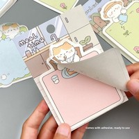 Carnets de notes réutilisables en forme de chat mignon, style Instagram, à déchirer, pour messages et rappels, au design attrayant