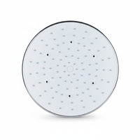 Cabezal de Ducha de Lluvia Redondo de 8 Pulgadas, Moderno y Minimalista, Superficie Cromada Pulida, Fácil Instalación para Baño de Apartamento