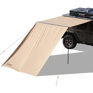 Yüksek kaliteli 420D Polyester Oxford 2.5*2.5M su geçirmez PU2000 tente yan duvar araba yan tente ekran