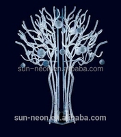 Arbre artificiel LED d'extérieur certifié CE/GS/ROHS, motif unique hautement réaliste, éclairage de Noël 3m x 2.5m 24V, garantie 1 an