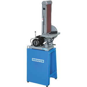 Ponceuse à bande inclinable Fervi avec banc, largeur 75 mm, grain P80, qualité professionnelle, machine à poncer électrique - Product Image 1