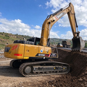 Excavadora de cadenas SANY SY215C de 21 toneladas, excavadora hidráulica Sany215c usada para proyectos de construcción y movimiento de tierras - Product Image 1