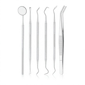 Dental Kit Tools 6-Piece High Quality Stainless Steel CE Certified Dental Hygiene Kit Tooth <b>Scraper</b> <b>Plaque</b> Surgical Instruments - Product Image 1