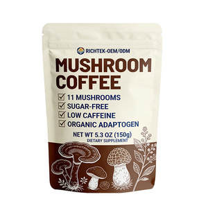 Хит продаж, OEM, коллагеновый гриб, кофе, растворимый Органический кофе, адаптогенные грибы и MCT масло, грибной кофе - Product Image 5