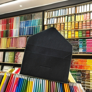 <span class=keywords><strong>Enveloppe</strong></span> carrée pliante en papier recyclé noir avec <span class=keywords><strong>enveloppe</strong></span> en papier kraft personnalisée - Product Image 6