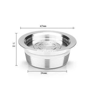 Filtre à café réutilisable adapté au filtre à capsules de café en acier inoxydable Delta Q pour MODO MIO et ICAFILAS - Product Image 4