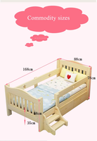 Lit convertible en bois massif de style nordique moderne pour enfants, meubles confortables pour le salon, fabriqué en Chine