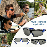 Lunettes de soleil de course polarisées avec protection UV, monture TR90 grande taille, sangle réglable et monture semi-cerclée – Prix usine