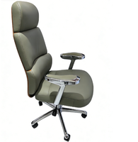 Chaise de bureau ergonomique moderne à dossier haut en cuir PU, réglable pour la maison, le bureau, l'école, l'hôtel, l'utilisation commerciale, les meubles de conférence