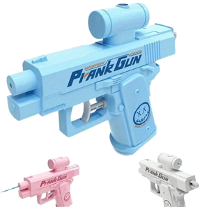 Mini Bolígrafo Con Pistola De Agua, Juguete De Broma Retráctil De 6.5 Pulgadas, Azul, Para Niños Y Oficina