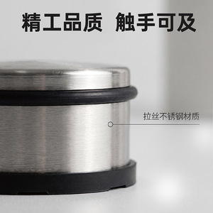 Butée de porte cylindrique en acier inoxydable, sans perçage, silencieuse, anti-collision, pour usage intérieur - Product Image 3