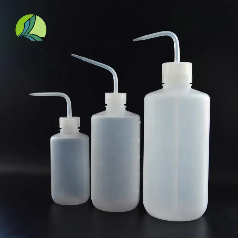 Botol Cuci Remas Plastik Laboratorium 250Ml, 500Ml 1000Ml Penggunaan Kimia Laboratorium