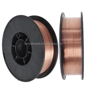 Nhà máy trực tiếp 0.8mm 1.0mm <span class=keywords><strong>1.2mm</strong></span> dây hàn ER70S-6 đồng tráng dây Co2 Mig dây hàn 1 người mua - Product Image 1