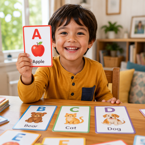 Carte Flash Personalizzate per Bambini, Stampa di Flashcard Educative, <span class=keywords><strong>Gioco</strong></span> di Memoria con Alfabeto e <span class=keywords><strong>Parole</strong></span>, Produttore OEM - Product Image 1