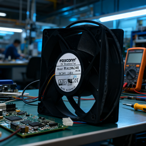 พัดลมอินเวอร์เตอร์ <span class=keywords><strong>FOXCONN</strong></span> PIA120K24H ของแท้ใหม่ 24V 1.40A 4 สาย 12038 พัดลมระบายความร้อนจากจีน จัดส่งรวดเร็ว พัดลมอุตสาหกรรม มอเตอร์ไฟฟ้ากระแสตรง - Product Image 6