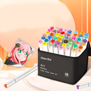 Secolorart rượu đánh dấu Đầu Kép bàn chải và đục vĩnh viễn Bút Đánh Dấu cho sinh viên minh họa người lớn màu - Product Image 1