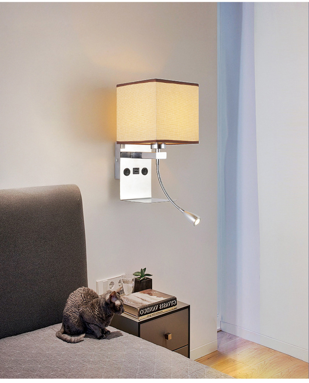Factory Wholesale Decorative Fabric Lamp Modern Wall light For Hotel Home Living Room