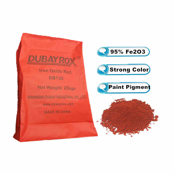 high quality fe2o3 industry pigment powder concrete brick car tire sole iron oxide red pigment 130