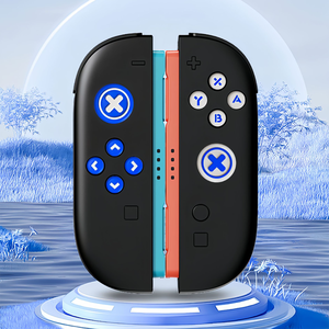 10-in-1 Tasten-Aufkleber Joystick Daumengriff-Kappe für Nintendo Switch <span class=keywords><strong>2</strong></span> für Switch2 Konsole D-Pad ABXY Thumbstick-Griffe - Product Image 1