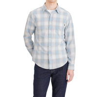Chemises boutonnées à manches courtes confortables et décontractées pour hommes, trait de texture douce, idéales pour les chemises de refroidissement en plein air