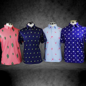 Camiseta Polo Personalizada con Logotipo de Golf para Hombre, de Secado Rápido, Transpirable, con Estampado Completo, Ajuste Regular, Absorbe la Humedad, para Verano - Product Image 3