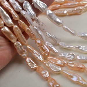Cuentas Sueltas de Perlas de Agua Dulce Barrocas Naturales de Zhuji, de 8-10 mm, Blancas, con Orificio Recto, para Hacer Joyas y Accesorios - Product Image 3