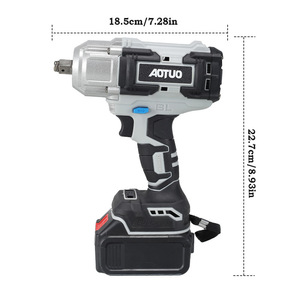 Impact Wrench 21V Lithium Battery 650-700Nm High <b>Torque</b> Rechargeable Industrial Use Automotive Scaffolding Carpenter Impact Powe - Product Image 5