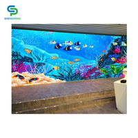 İç Mekan Sabit Kurulum Dev LED Ekran Video Duvarı 4K 8K Mini Piksel Aralığı P1.25 P1.53 P1.86 Panel LED Ekran