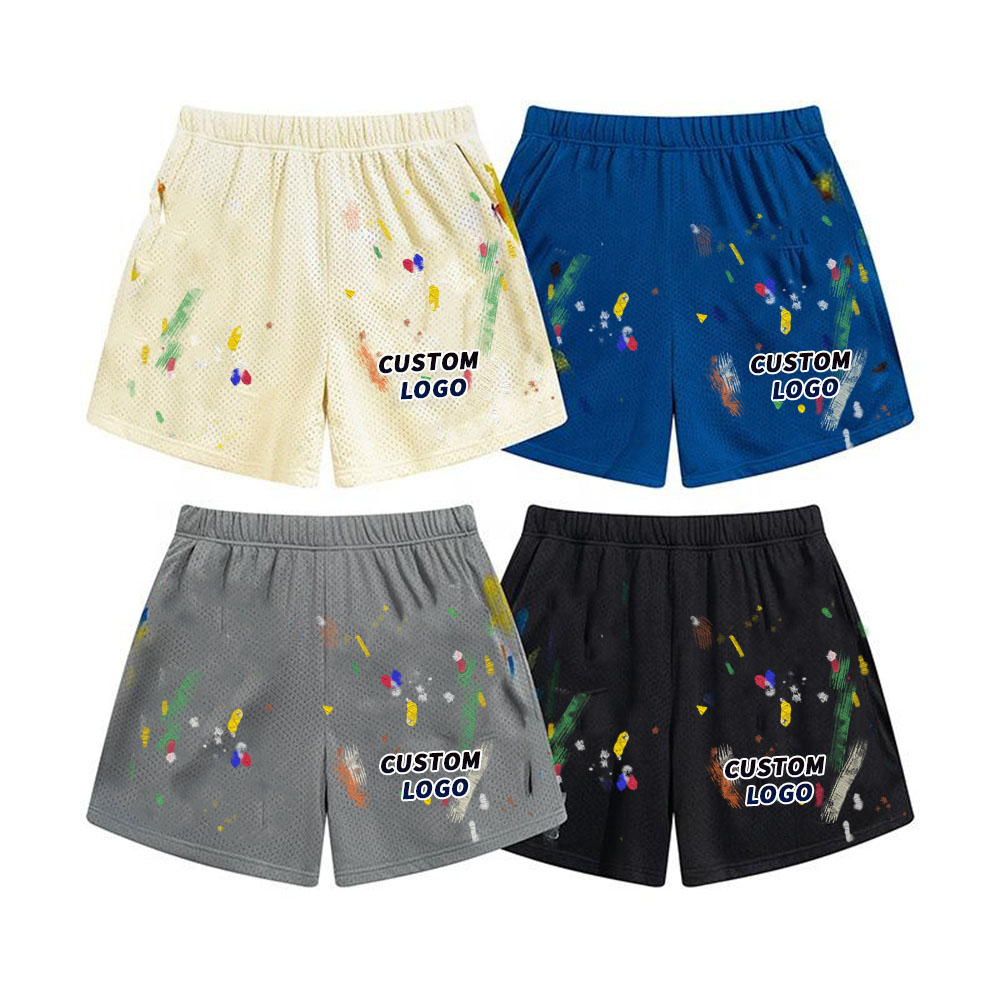 Pantaloncini in rete nera personalizzati