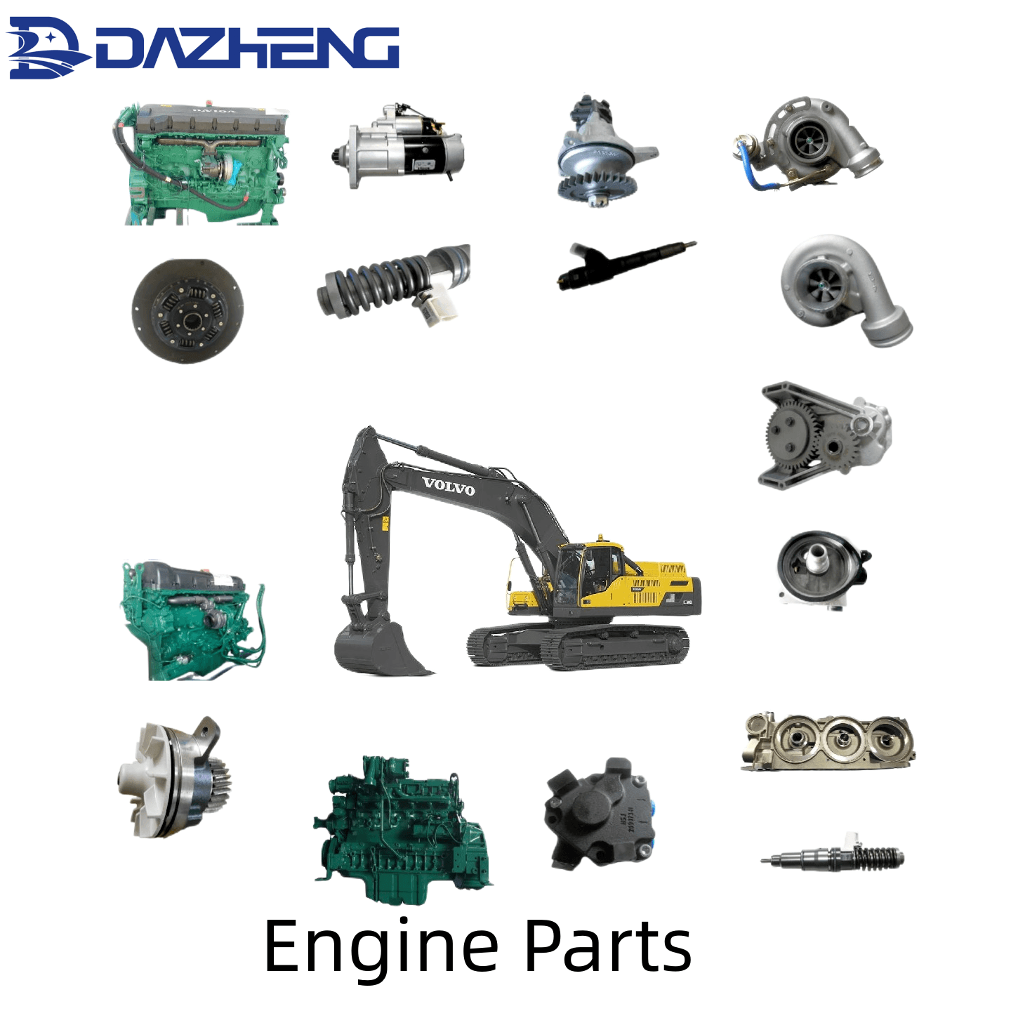 Excavator Engine Part Fan Belt 14881276 for VOLVO EC 240 290 210