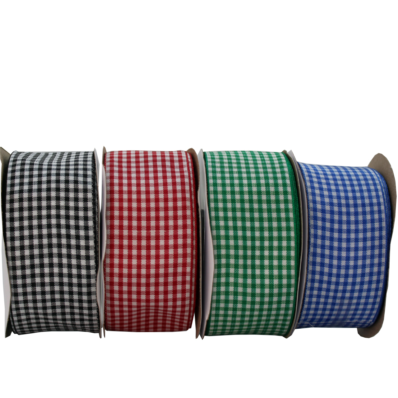 25mm Width Plaid Gingham Ribbon Gift Wrapped Check Ribbon Garment Accessories Color Customized Gift Ribbon