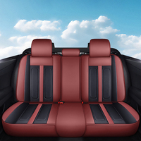 Fundas de Asiento de Coche Universales de Primera Calidad, Estilo Ejecutivo, Cuero Nappa Perforado, Transpirables, para Todas las Estaciones