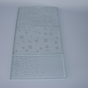 Panneau de verre décoratif transparent avec motif de bulles intégré, verre artistique pour porte, fenêtre, cloison et décoration intérieure - Product Image 3