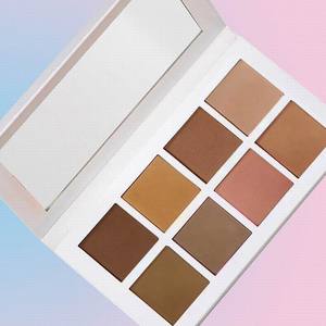 Palette de fard à joues végétalien sans cruauté, 8 couleurs, poudre brillante, surligneur, bronzeur, avec Logo - Product Image 6