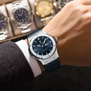 Pour 952 alliage affaires luxe montre pour hommes bracelet en cuir affichage de la Date étanche mouvement à Quartz 42mm cadran - Product Image 4