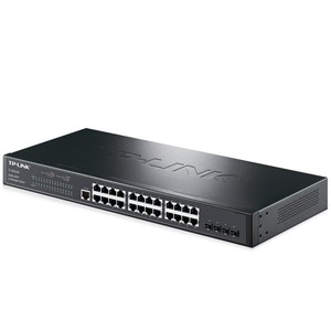 TP-Link TL-SG3428 Commutateur Gigabit L2+ 24 ports 4 Gigabit SFP sans ventilateur Omada SDN Rackable <span class=keywords><strong>VLAN</strong></span> QoS Réseau de bureau et de campus CCTV - Product Image 1