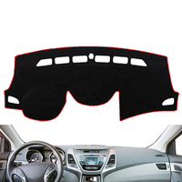 Cubierta para Tablero de Auto, Antideslizante, Aislante del Calor, Alfombrilla Protectora para Consola Central, Accesorios Interiores para Hyundai Elantra 2011-2015