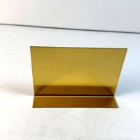 Durable Laser Cut Brass Office Desk Name Card Stand Powder Coated Timeless Shine ISO9001 Certified Custom Brand Refine