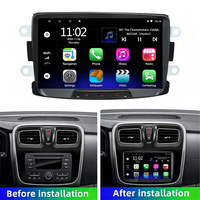 Autoradio Android 8 pouces pour Renault Dacia Captur, écran IPS, montage sur tableau de bord, CarPlay, Android Auto, Wi-Fi intégré, USB, caméra de recul, TV