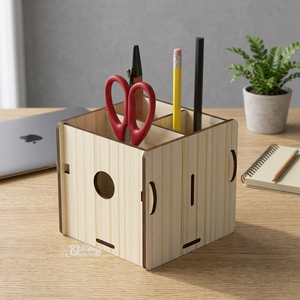 Custom PP <b>Foam</b> Pen Holder <b>Square</b> Standing Pencil Holder Desk Organizer Office Storage - Product Image 4