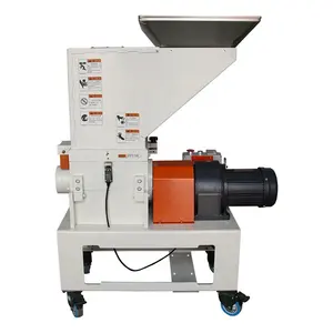 crusher and pellet mill allinone machine with low speed edge plastic bottle crusher machine