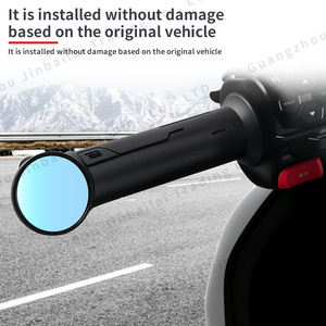 Miroirs rétroviseurs latéraux ronds en verre pour moto miniature de 22 mm, vente en gros, pour vélo électrique - Product Image 6