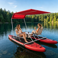 Bateau gonflable électrique en PVC Drop Stitch, bateaux de rafting portables pour le surf, loisirs de plein air, catamaran
