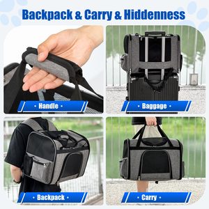 Custom Multifunction Dog <strong>cat</strong> Outdoor Traveling Carrier <strong>Backpack</strong> Large Capacity Strong Strap Pet Carrier Bag - Product Image 6