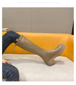 <span class=keywords><strong>Stivali</strong></span> alti in vera pelle di nuova tendenza di alta qualità <span class=keywords><strong>stivali</strong></span> da cavaliere con suola spessa da <span class=keywords><strong>donna</strong></span> <span class=keywords><strong>stivali</strong></span> rialzanti interni taglia piccola 33 - Product Image 5