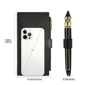 Bolsa <span class=keywords><strong>de</strong></span> teléfono con cremallera para mujer <span class=keywords><strong>de</strong></span> gran capacidad en stock <span class=keywords><strong>de</strong></span> <span class=keywords><strong>Amazon</strong></span> Ranura para múltiples tarjetas Nuevo diseño multifuncional Comprado Agente <span class=keywords><strong>de</strong></span> Guangzhou - Product Image 3