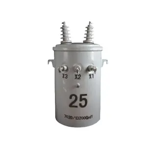 single phase 15kva 100kva 10 15 20 25 100 167 200 kva electrical pole mounted type distribution transformer