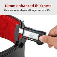 Ceinture de musculation personnalisée en PU pour squats et fitness, avec fermeture double-bouton pour protection lombaire, ceinture à levier