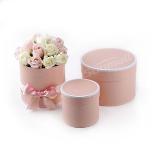 Manufacturer Velvet <strong>Flower</strong> Packaging Box <strong>Flower</strong> Box With Logo Custom Printed Round <strong>Boxes</strong> for <strong>Flowers</strong> - Product Image 4
