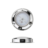 Plafonnier LED Xiamen Sunshine Marine 304 SS 12VDC 272LM, lampe intérieure à économie d'énergie pour bateau/yacht/kayak/accessoire nautique